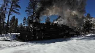 2024 Durango amp Silverton Narrow Gauge Railroad Winter Photo Special at mile post 467 0224 [upl. by Verdie]