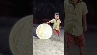 5 Five Rupees Coin creative photography shorts creative Photographyshorts [upl. by Annonyw]