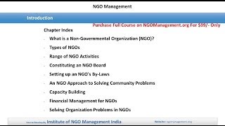 Introduction of NGO Management Course [upl. by Sihon668]