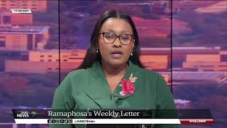 President Ramaphosas Weekly Letter [upl. by Osher487]