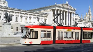 Wien Straßenbahn Linie 1 StefanFadingerPlatz  Wexstraße mit Dickie Toys City Liner Tram [upl. by Noitsuj]