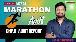 Audit Report  CA Inter Law Marathons  May 24  Kunal Mandhania  Revision [upl. by Arne345]