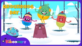 Groundhog Day Song for Preschoolers  The Kiboomers  Childrens Winter Song [upl. by Llebiram752]