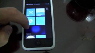 Windows Phone 7 Metro UI on iPhone iPod iPhone 4 [upl. by Weathers]