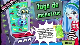 Monster High jugo de monstruo la receta de ghoulia su viscoso jugo [upl. by Anallese]