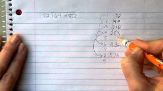 Long Division Working with double digit divisor  quick multiples of big numbers  easy trick [upl. by Ahsiya]