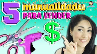 5 Manualidades que puedes ✂️ VENDER y GANAR DINERO 🤑 desde CASA  Marlene Campos [upl. by Laurice]