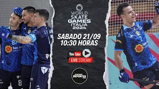 HOCKEY S PATINES  MUNDIAL MASCULINO EN VIVO  SEMIFINALES  NOVARA 2024 ARGENTINA VS ITALIA RELATO [upl. by Corliss]