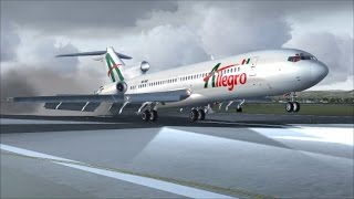 FSX  B727100RE200RE Super27  2x JT8D217 amp 1x JT8D17 engine sounds  xviews [upl. by Joyce]