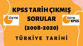 KPSS TARİH ÇIKMIŞ SORULAR 20082020  TÜRKİYE TARİHİ SORU ÇÖZÜMÜ [upl. by Etennaej41]