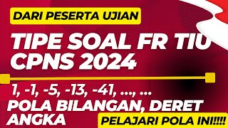 SOAL FR TIU CPNS 2024 POLA BILANGAN DERET ANGKA PASTI KELUAR PELAJARI POLA INI [upl. by Fotina]