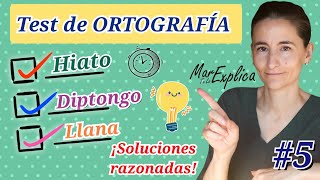 ✅ 5 Test de ORTOGRAFÍA AGUDAS LLANAS ESDRÚJULAS SOBRESDRÚJULAS DIPTONGOS HIATOS [upl. by Htieh]