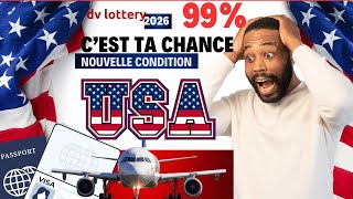 DV LOTTERY  une nouvelle chance pour tout le monde [upl. by Tarttan576]