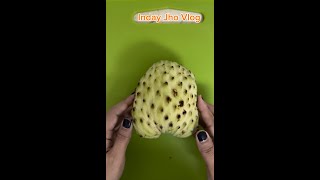 Cutting Annona Squamosa sugar apple fruits healthy trending fruit sugarapple viralvideo [upl. by Steinway185]