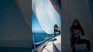 Cos’è un gennaker 🧐 vela gennaker sailing sail mare barca crociera regata sicilia sicily [upl. by Anawot]