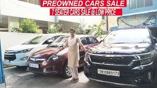 USED FORTUNER INNOVA COLLECTION  7 SEATER CARS SALE  LOW PRICE  SRI MURUGAN CARS [upl. by Beore]