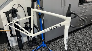 Tarmac SL8 Pro build Non Specialized Fanboy Part 1  frame weight [upl. by Dagley835]