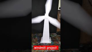 Windmill working model  how to make windmill working model scienceproject science windmill [upl. by Dulcy]