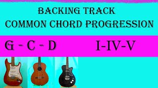 Backing Track  Common Chord Progression G  C  D 110 bpm [upl. by Analra]