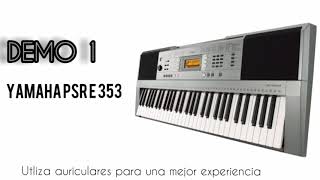 DEMO 1 Yamaha PSR E 353 full audio [upl. by Elgna]