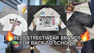 BEST STREETWEAR CLOTHING BRANDS TO BUY FROM FOR BACK TO SCHOOL 2024 [upl. by Nicolea]