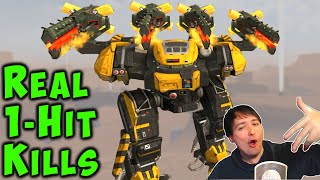 1 Hit Wonder TREBUCHET BEHEMOTH Fun Gameplay War Robots WR [upl. by Savage35]