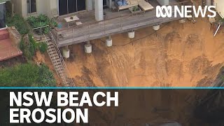 NSW Central Coast homes under threat from severe erosion  ABC News [upl. by Ecnerual]