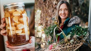 Natures Pharmacy Crafting DIY honey garlic amp exploring my medicinal herb garden [upl. by Hillard]