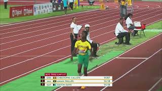 CARIFTA Games 2024 Grenada  Boys Triple Jump Under 17 Recap [upl. by Zednanreh582]