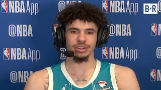 LaMelo Ball Talks Hornets OT Win amp Wild Finish vs Celtics  NBA GameTime [upl. by Brosy559]