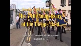 Commemoration of the Dieppe Raid 2016 [upl. by Aninaj]