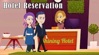 At the Hotel Conversation  Hotel Reservation and Check In [upl. by Assenov]