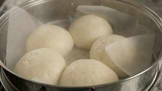 Fluffy steamed buns filled with sweet red beans Jjinppang 찐빵 [upl. by Yentrac]