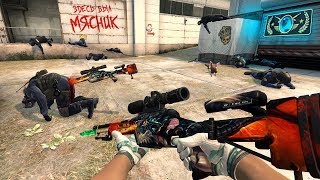 Мясник только с SSG 08 против ЧИТЕРА Global Elite полная катка CSGO [upl. by Eenafets]