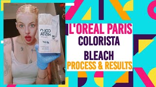 LOreal Paris Colorista All Over Bleach Process amp Results [upl. by Sprung730]