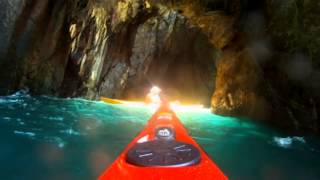 Pembrokeshire Sea Kayak Caves PampH Aries 155 [upl. by Uokes514]