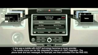 Volkswagen Touareg Animation RNS 850 Navigation [upl. by Vish]