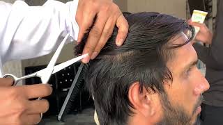 ASMR BARBERLong Layer Haircut Boy Hair Style TUTORIAL [upl. by Aratahs]