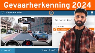 Gevaarherkenning 2024  Compleet CBR Auto Theorie Examen [upl. by Yahska669]