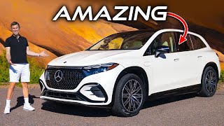 The most luxurious Mercedes EQS SUV review [upl. by Issirk435]