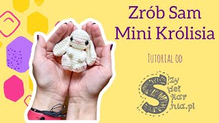 Zrób Sam maskotkę na szydełku ☆ Mini Króliś ☆ tutorial krok po kroku [upl. by Nwotna428]