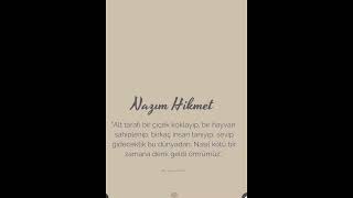 📌Nazım Hikmet😌 [upl. by Crawley936]