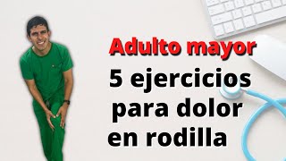 5 ejercicios para el dolor de rodilla [upl. by Aiksas]