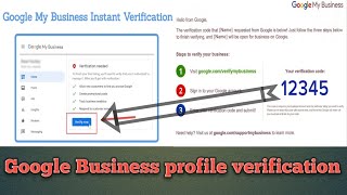 How to verify Google my Business profile  Google Business profile Kaise verify Karen full guide [upl. by Farmer446]