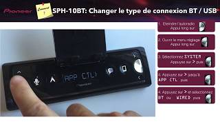 SPH10BT Comment changer le type de connexion smartphone [upl. by Cooe297]