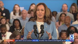 Kamala Harris delivers first policy speech during campaign event in North Carolina [upl. by Erickson]