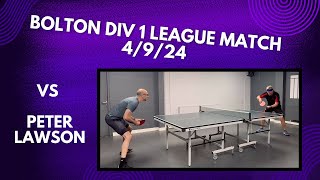 Neil Myatt vs Peter Lawson  Bolton Div 1 League Match  4924 [upl. by Suedama]