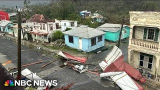 Hurricane Beryl makes landfall north of Grenada [upl. by Anomer514]