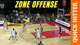 Zone Offense vs 32 Zone Defense  Get OPEN Shooters on the Back Side aka 122 Zone [upl. by Etnahc647]