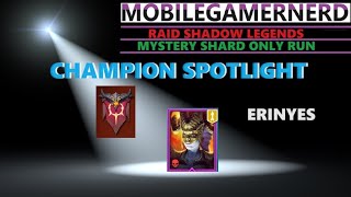 Erinyes Raid Shadow Legends F2P Champion Spotlight [upl. by Anyk]